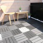 Striped Pattern Patio Tiles Laying Pattern Square Deck Board Outdoor Patio