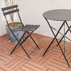 Striped Pattern Patio Tiles Laying Pattern Square Deck Board Outdoor Patio