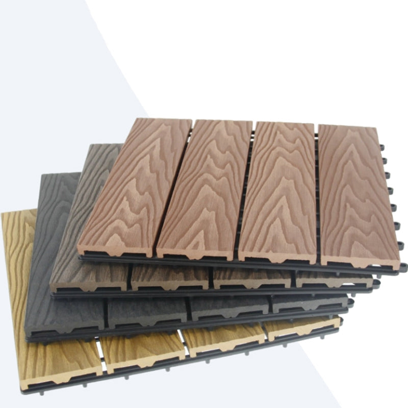 Striped pattern terrace tiles interlocking tiles kit outdoor patio