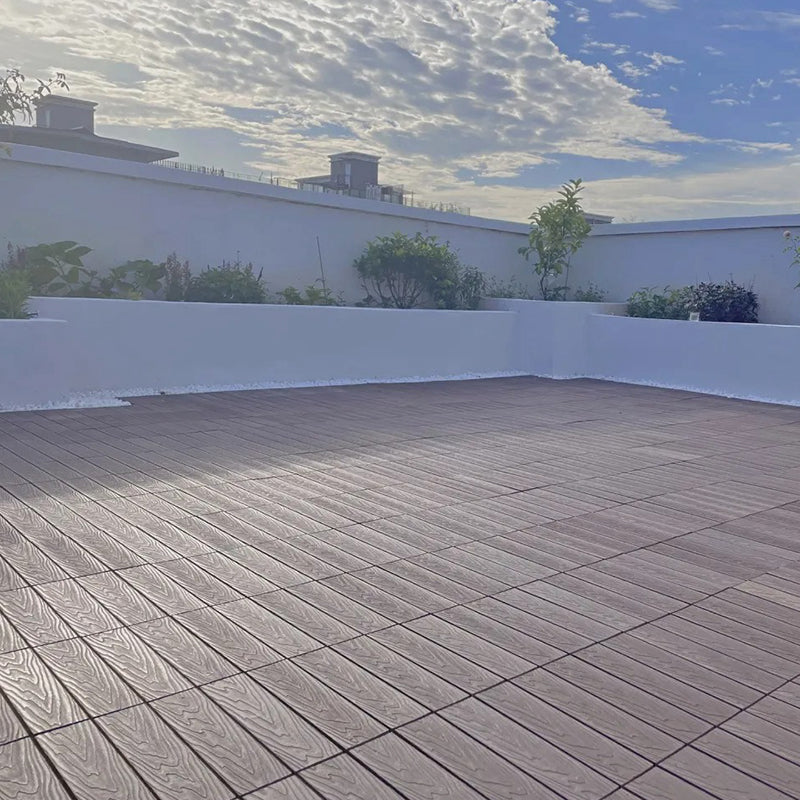 Striped pattern terrace tiles interlocking tiles kit outdoor patio