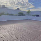 Striped pattern terrace tiles interlocking tiles kit outdoor patio