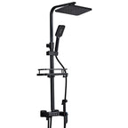 Modern Style Brass Shower System Adjustable Spray Pattern Wall Mounted Shower Combination