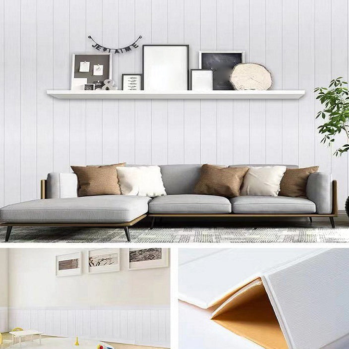 Modern Tin Back Wall Panel Smooth Wall Ceiling Wood Grain Design Set of 1