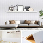 Modern Tin Back Wall Panel Smooth Wall Ceiling Wood Grain Design Set of 1