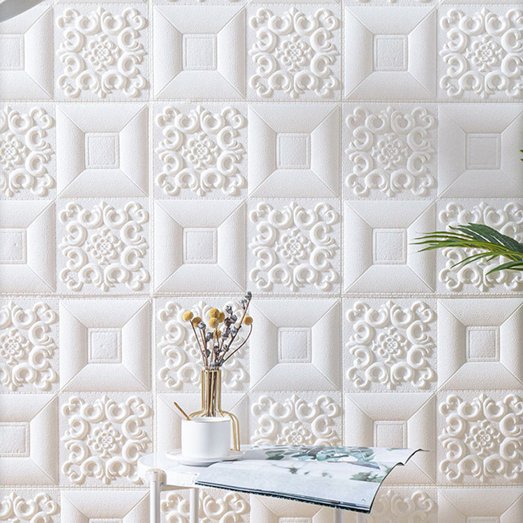 Dreamy Style Pearl Wall Paneling PVC Wall Access Panel Peel and Stick Wall Tile