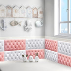 Modern Wall Panel Smooth Wall Indoor Upholstered Board Set of 4