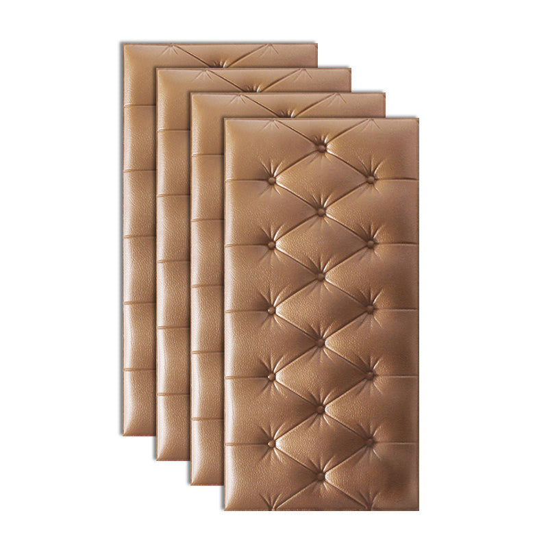 Modern Wall Panel Smooth Wall Indoor Upholstered Board Set of 4