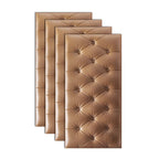 Modern Wall Panel Smooth Wall Indoor Upholstered Board Set of 4