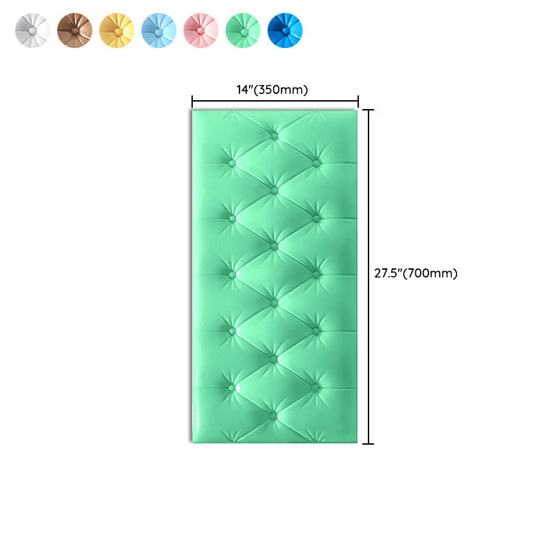 Modern Wall Panel Smooth Wall Indoor Upholstered Board Set of 4