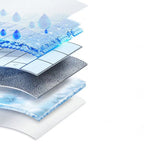 Square Peel and Stick Back Wall Modern Plastic Peel and Stick Back Wall