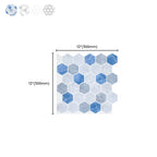 Square Peel and Stick Back Wall Modern Plastic Peel and Stick Back Wall