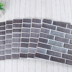 Plastic Peel-and-Stick Tiles Indoor Subway Tiles Wallpaper with Waterproof