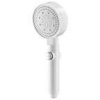 5 Sprays Shower Head Round Wall Mounted Plastic Wall Connector Holder Handheld Shower Head