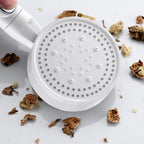 5 Sprays Shower Head Round Wall Mounted Plastic Wall Connector Holder Handheld Shower Head