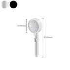 5 Sprays Shower Head Round Wall Mounted Plastic Wall Connector Holder Handheld Shower Head