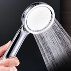 Round Handheld Shower Head made of Plastic Contemporary Style Shower Head