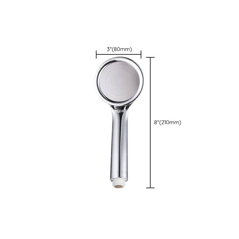 Round Handheld Shower Head made of Plastic Contemporary Style Shower Head