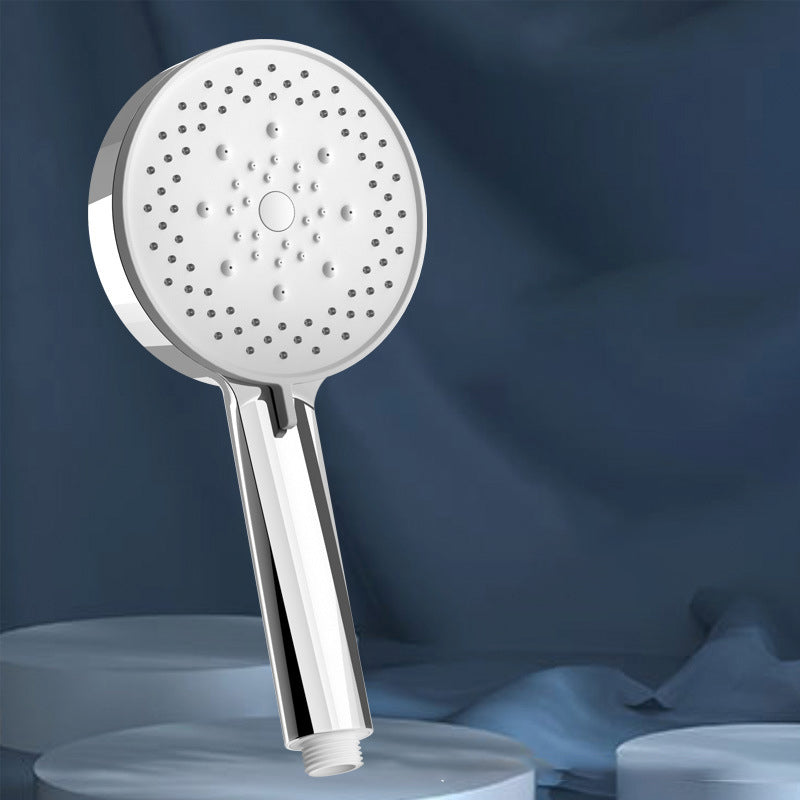 Plastic Handheld Shower Head Round Handheld Shower Head with Adjustable Spray Pattern