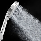 Plastic Handheld Shower Head Round Handheld Shower Head with Adjustable Spray Pattern