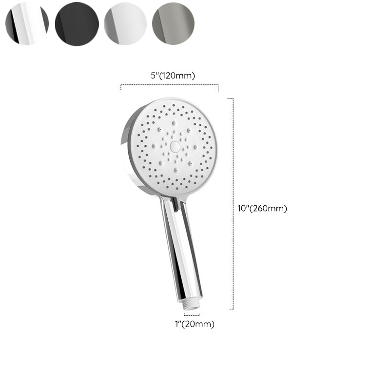 Plastic Handheld Shower Head Round Handheld Shower Head with Adjustable Spray Pattern