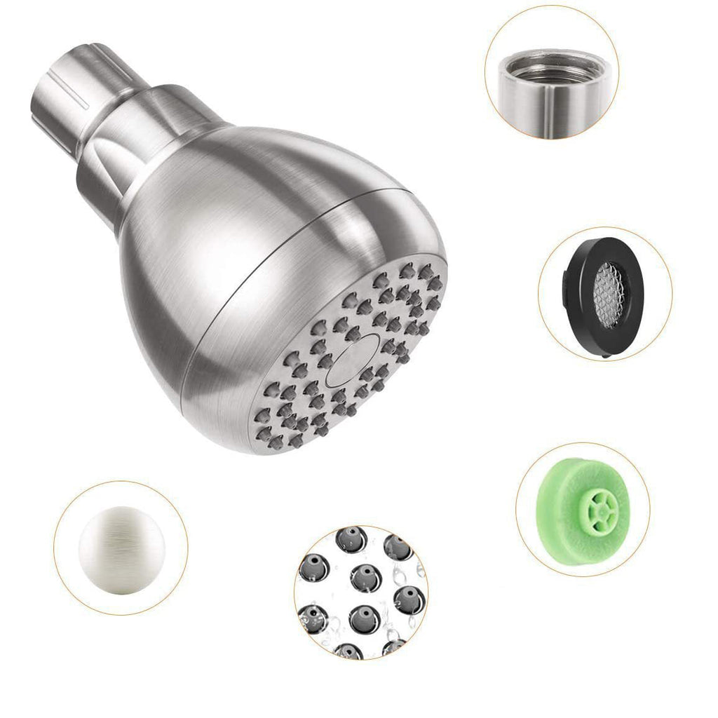 Modern Style Handheld Showerhead Wall Mount Round Standard Showerhead