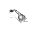 Modern Style Handheld Showerhead Wall Mount Round Standard Showerhead