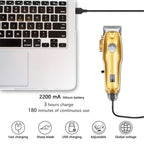 Cordless Hair Clipper with LED Display for Precise Styling