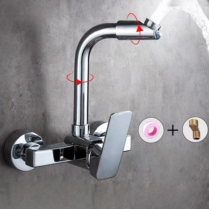 Center connection basin mixer single lever swivel spout center connection fitting