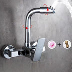 Center connection basin mixer single lever swivel spout center connection fitting