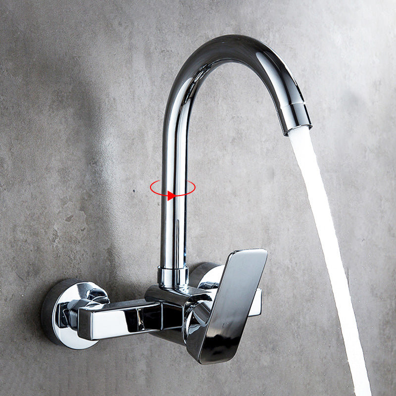 Center connection basin mixer single lever swivel spout center connection fitting