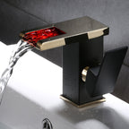Basin Waterfall Outlet Single Lever Tap with LED Light