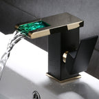 Basin Waterfall Outlet Single Lever Tap with LED Light