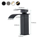 Basin Waterfall Outlet Single Lever Tap with LED Light