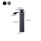 Basin Waterfall Outlet Single Lever Tap with LED Light