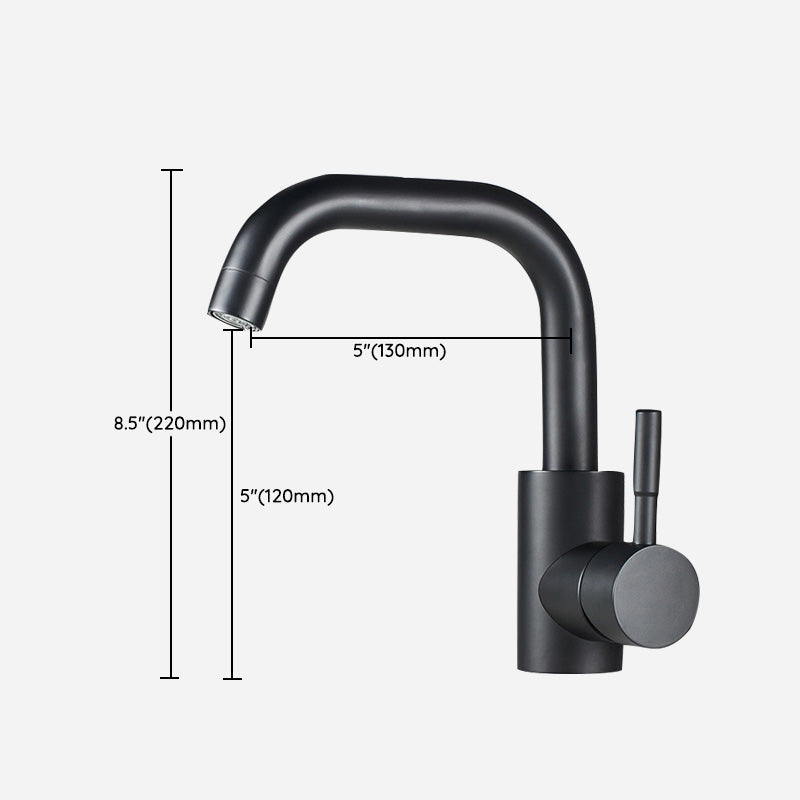 Basin Waterfall Outlet Single Lever Tap with LED Light