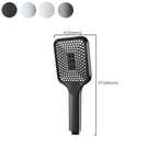 Contemporary Handheld Supercharged Showerhead Square 3 Settings Spray Head