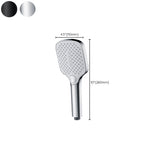 Contemporary Fixed Shower Head Square Metal Shower Head Combo