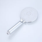 Silver Shower Head Combo Metal Modern 5 Spray Pattern Shower Heads