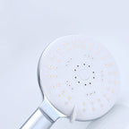 Silver Shower Head Combo Metal Modern 5 Spray Pattern Shower Heads