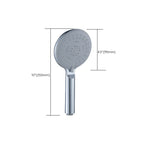 Silver Shower Head Combo Metal Modern 5 Spray Pattern Shower Heads