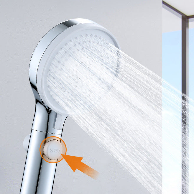 Modern adjustable shower head metal 3 spray functions shower head combi