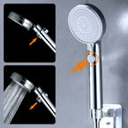 Modern adjustable shower head metal 3 spray functions shower head combi