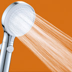 Modern adjustable shower head metal 3 spray functions shower head combi