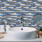 Square Peel-and-Stick Tiles Plastic Indoor Peel & Stick Subway Tile