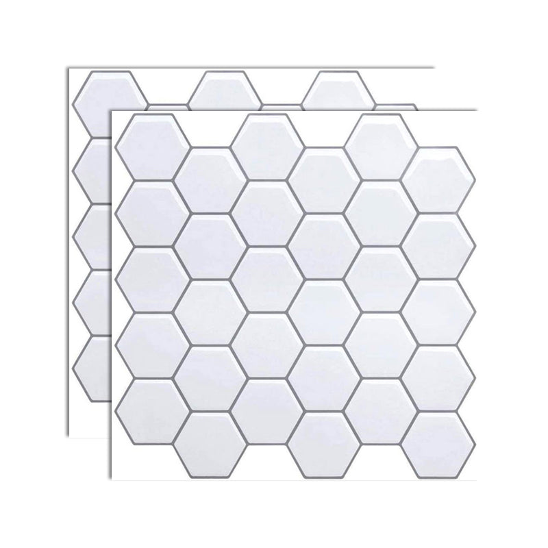 Square Peel-and-Stick Tiles Plastic Indoor Peel & Stick Subway Tile