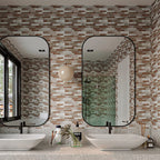 Square Peel-and-Stick Tiles Plastic Indoor Peel & Stick Subway Tile