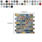 Square Peel-and-Stick Tiles Plastic Indoor Peel & Stick Subway Tile