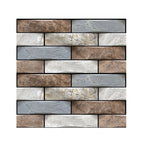 Plastic Peel & Stick Subway Tile 3D Subway Tile with Slip-Resistant Surface