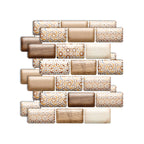Plastic Peel & Stick Subway Tile 3D Subway Tile with Slip-Resistant Surface