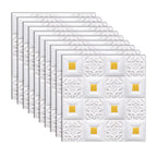 Modern Pearl Wall Bowls PVC Wall Access Panel Peel and Stick Wall Tile Set of 10
